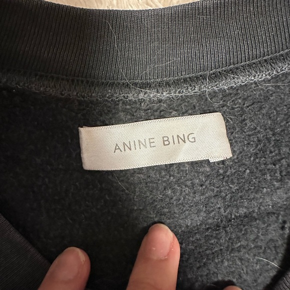 Anine Bing Tiger Sweatshirt - Black XS - Picture 6 of 8